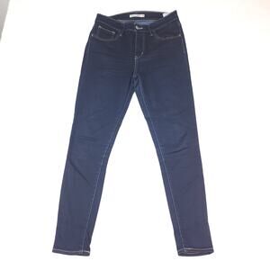 Levis 720 High Rise Super Skinny Jeans Womens 28 30 Dark Wash Indigo Blue Denim